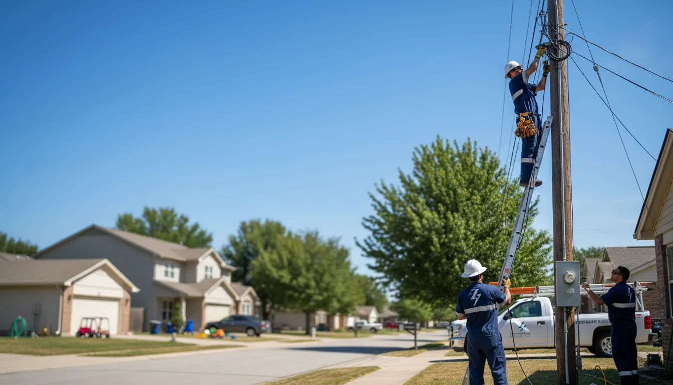 Residential electrician providing installation services in Roswell, GA